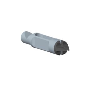 Horizontal knife cutting tweezer tip