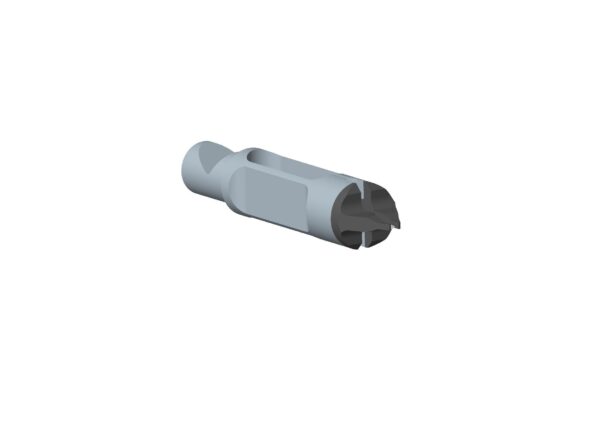 Horizontal knife cutting tweezer tip